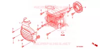 VENTILATEUR ET COUVERCLE DE RADIATEUR pour Honda 50 METROPOLITAN SPECIAL de 2007