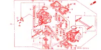 CARBURATEUR pour Honda GL 1500 GOLD WING ASPENCADE de 1998