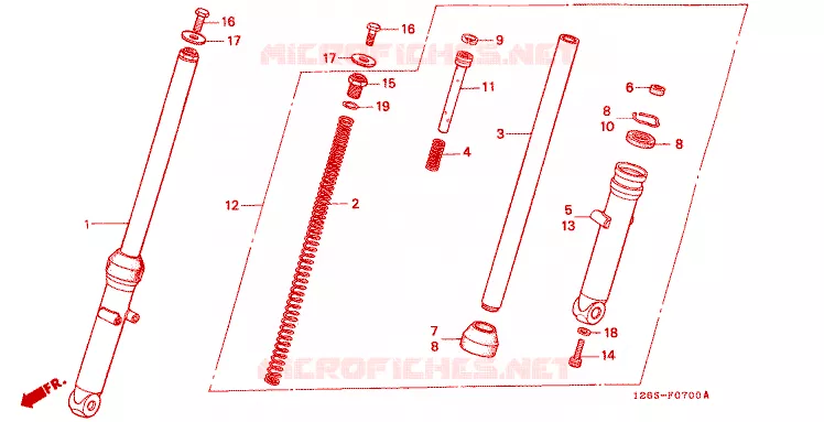 FOURCHE Honda MOTO 50 DAX 1996  ST50S