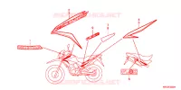 AUTOCOLLANTS pour Honda NXR 150 BROS ARRANQUE ELÉTRICO de 2013
