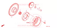 EMBRAYAGE pour Honda NXR 150 BROS ARRANQUE ELÉTRICO de 2013