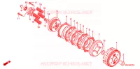 EMBRAYAGE pour Honda NXR 150 BROS ARRANQUE ELÉTRICO de 2013