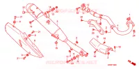 SILENCIEUX D'ECHAPPEMENT pour Honda NXR 150 BROS ARRANQUE ELÉTRICO de 2013