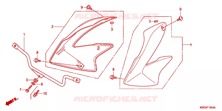 OUIES DE RADIATEUR Honda MOTO 150 NX 2013  NXR150ESD