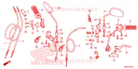 COMMODO   LEVIER   CABLE pour Honda XRE 300 de 2013