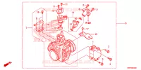 CORPS DE PAPILLON pour Honda XRE 300 de 2013