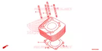 CYLINDRE pour Honda XRE 300 de 2013