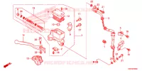MAITRE CYLINDRE DE FREIN AVANT pour Honda XRE 300 de 2013