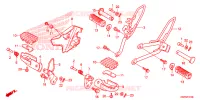 REPOSE PIED pour Honda XRE 300 de 2013