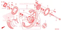 ROUE ARRIERE pour Honda XRE 300 de 2013