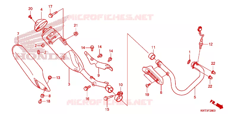 SILENCIEUX D'ECHAPPEMENT Honda MOTO 300 XR 2014  XRE300D