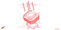 CYLINDRE pour Honda XRE 300 de 2016