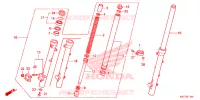 FOURCHE pour Honda XRE 300 de 2016