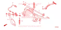 BEQUILLE CENTRALE   PEDALE DE FREIN pour Honda AIRBLADE 125 de 2014