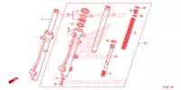 FOURCHE pour Honda AIRBLADE 125 de 2014