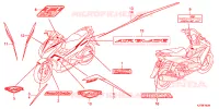 AUTOCOLLANTS pour Honda AIRBLADE 125 de 2015