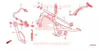 BEQUILLE CENTRALE   PEDALE DE FREIN pour Honda AIRBLADE 125 de 2015