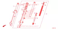 FOURCHE pour Honda AIRBLADE 125 de 2014