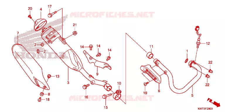 SILENCIEUX D'ECHAPPEMENT Honda MOTO 300 XR 2015  XRE300F