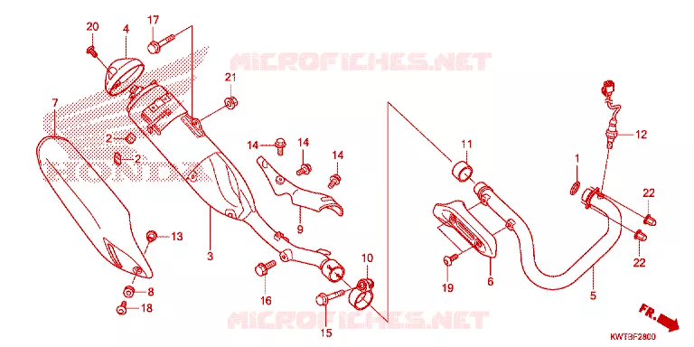 SILENCIEUX D'ECHAPPEMENT Honda MOTO 300 XR 2014  XRE300E