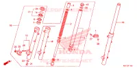 FOURCHE pour Honda XRE 300 de 2020