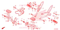 REPOSE PIED pour Honda XRE 300 de 2020