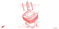 CYLINDRE pour Honda XRE 300 de 2023