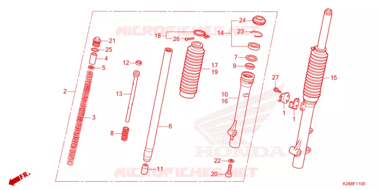 FOURCHE Honda MOTO 125 CRF 2025  CRF125FBS