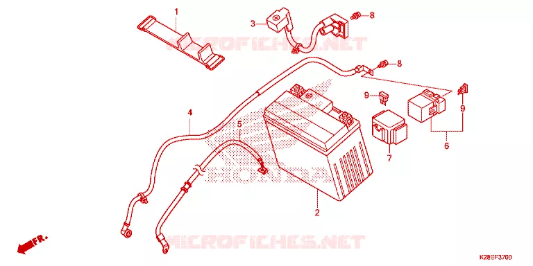 BATTERIE Honda MOTO 125 CRF 2023  CRF125FP