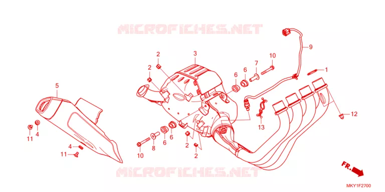 SILENCIEUX D'ECHAPPEMENT Honda MOTO 650 CB 2023  CB650RAP