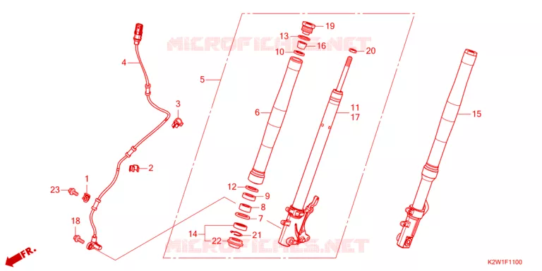 FOURCHE Honda MOTO 125 DAX 2024  ST125AP