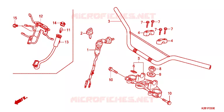 GUIDON Honda MOTO 125 CRF 2024  CRF125FBS