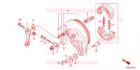 FLASQUE   MACHOIRES DE FREIN ARRIERE pour Honda 50 CROSS CUB de 2025