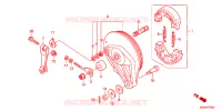 FLASQUE   MACHOIRES DE FREIN ARRIERE pour Honda 50 CROSS CUB KUMAMON de 2025