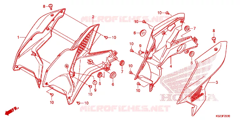 OUIES DE RADIATEUR Honda MOTO 125 CBF 2019  CBF125SK