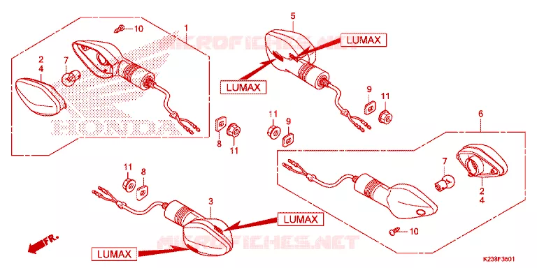 CLIGNOTANT Honda MOTO 110 CD 2014  CB110CME