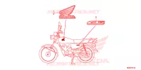 AUTOCOLLANTS pour Honda CG 110 de 2014