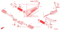 REPOSE PIED pour Honda CG 110 de 2014