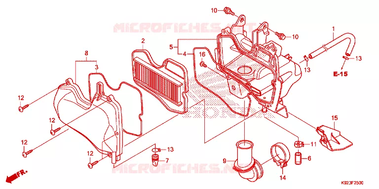 FILTRE A AIR Honda MOTO 110 WAVE 2017  AFS110SPH