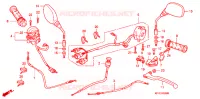 LEVIER DE GUIDON   CABLE   COMMODO pour Honda CBR 125 de 2004