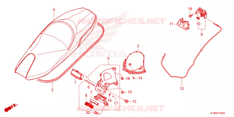 SELLE Honda SCOOTER 350 FORZA 2025  NSS350AS