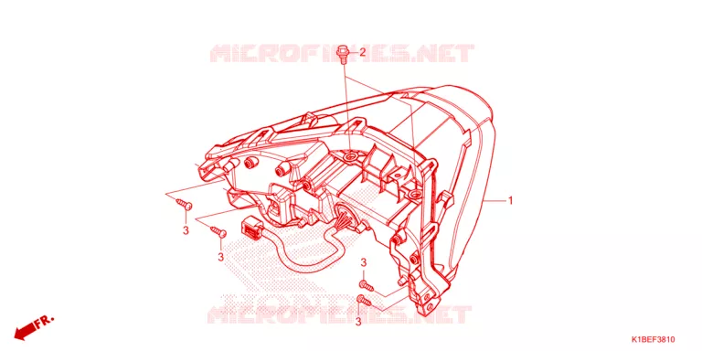 FEUX ARRIERE Honda SCOOTER 250 FORZA 2025  NSS250AS
