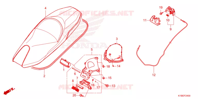 SELLE Honda SCOOTER 250 FORZA 2025  NSS250AS