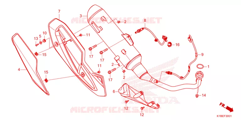 SILENCIEUX D'ECHAPPEMENT Honda SCOOTER 250 FORZA 2025  NSS250AS