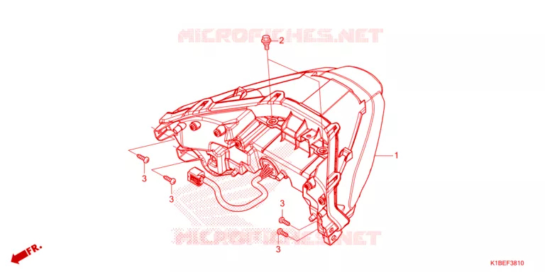 FEUX ARRIERE Honda SCOOTER 250 FORZA 2025  NSS250AS