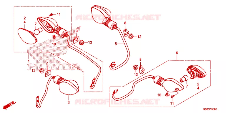 CLIGNOTANT Honda MOTO 190 XR 2021  XRE190AL