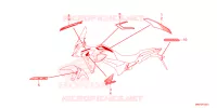 AUTOCOLLANTS pour Honda CB 500 X de 2024