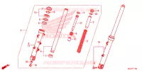 FOURCHE pour Honda CB 500 X de 2015