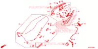 SELLE   POIGNEE ARRIERE pour Honda CB 500 X de 2015