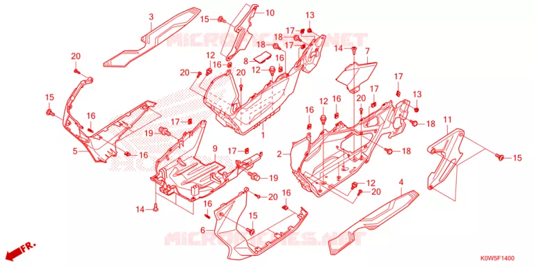 MARCHE PIEDS Honda SCOOTER 150 ADV 2023  ADV150AP
